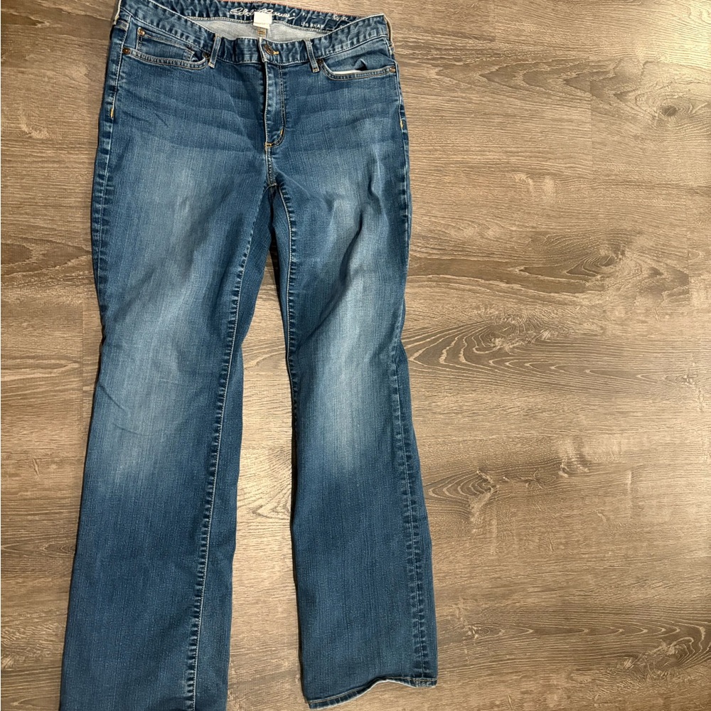 Eddie Bauer Women's Blue Boot Cut Jeans